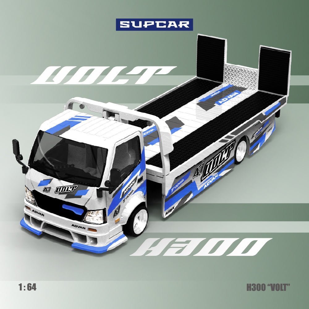 [Preorder] SUPCAR 1:64 ADVAN“VOLT” H300 Blue&White Livery SC647237
