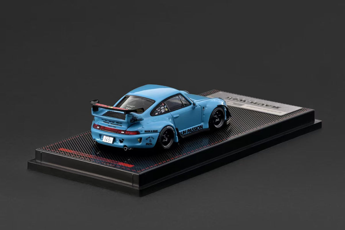 [Preorder] Ignition Model 1:64 Porsche RWB 993 Light Blue IG4211