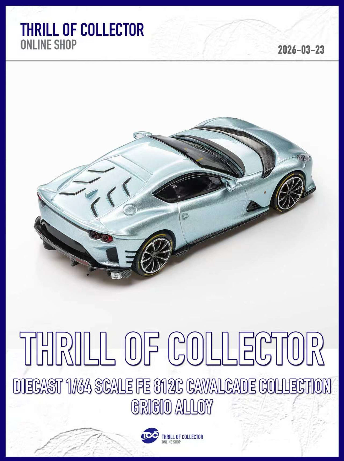 TOC 1:64 Ferrari 812C 3.0 CAVALCADE COLLECTION (4 Colours)