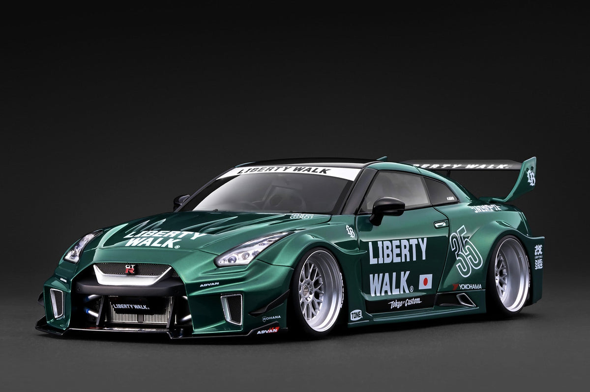 [Preorder] Ignition Model 1:18 LB-Silhouette WORKS GT Nissan 35GT-RR Green Metallic IG4140