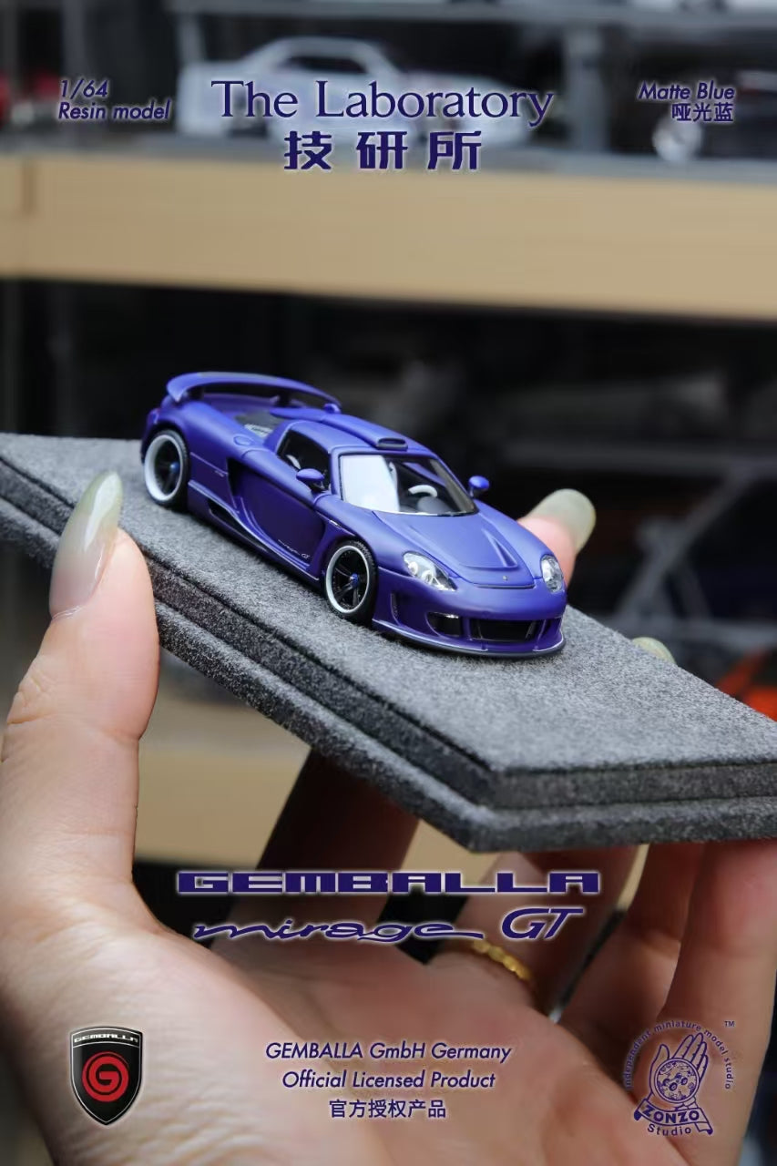 The Laboratory 1:64 Gemballa Mirage GT Matte Dark Blue
