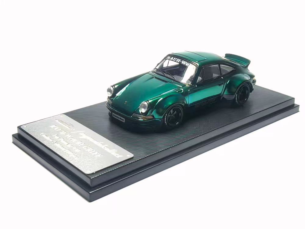 [Preorder] Model Collect 1:64 Porsche RWB 930 Ducktail Wing Metallic Green MC640002G
