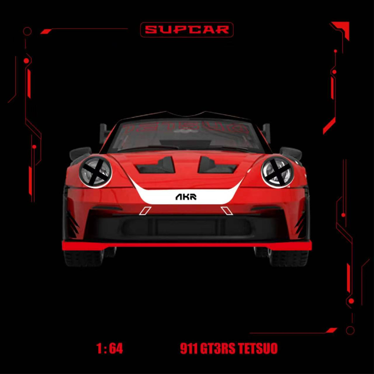[Preorder] SUPCAR 1:64 Porsche 911 GT3 RS Akira Chrimson TETSUO SC644650