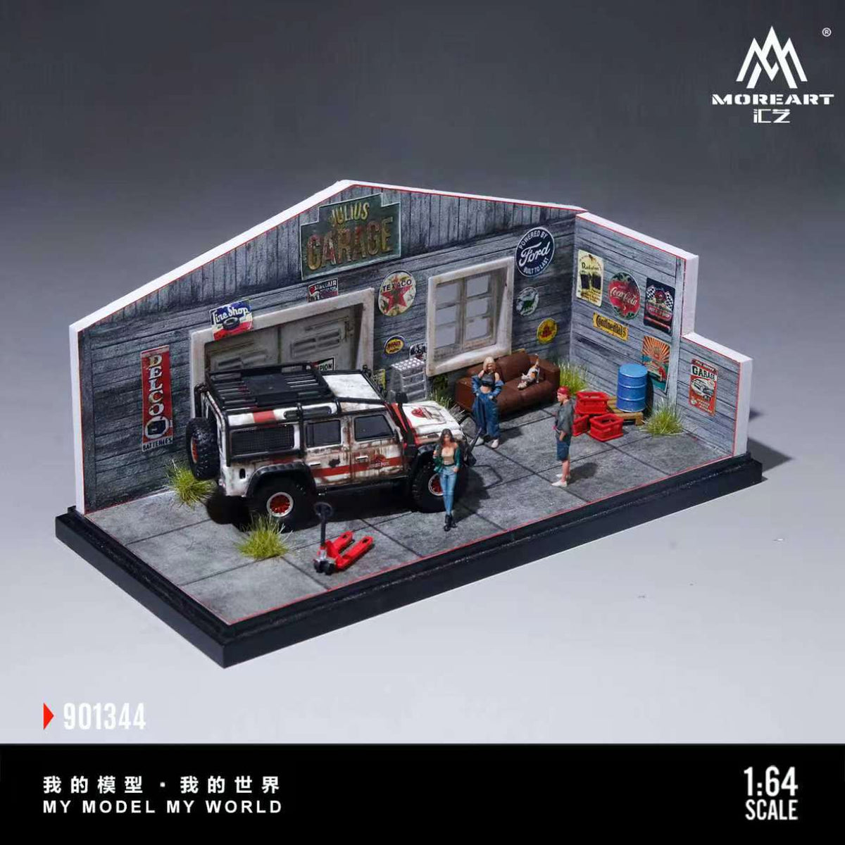 [Preorder] MoreArt 1:64 AMERICAN-STYLE RETRO DIY REPAIR WORKSHOP SCENE MO901344