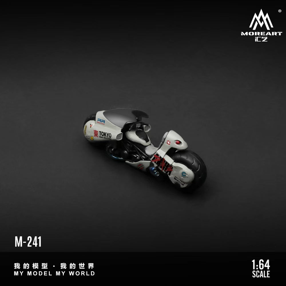 [Preorder] MoreArt 1:64 AKIRA RESIN MOTORCYCLE TITANIUM WHITE FADED VERSION MO222241