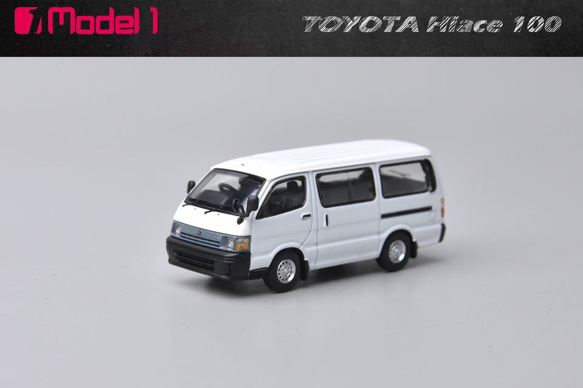[Preorder] Model One 1:64 Toyota Hiace MK4 H100 White