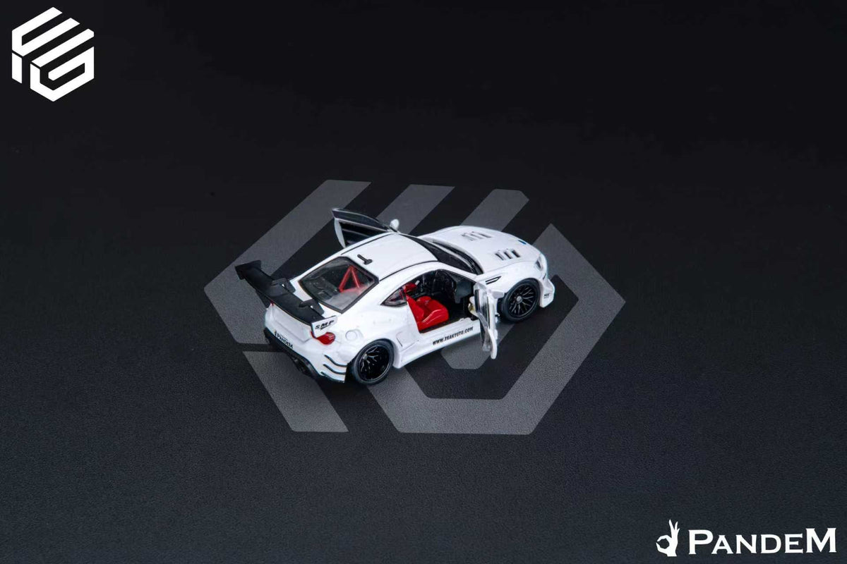 FG 1:64 Subaru BRZ Fully Open Pandem Modified Pearl White