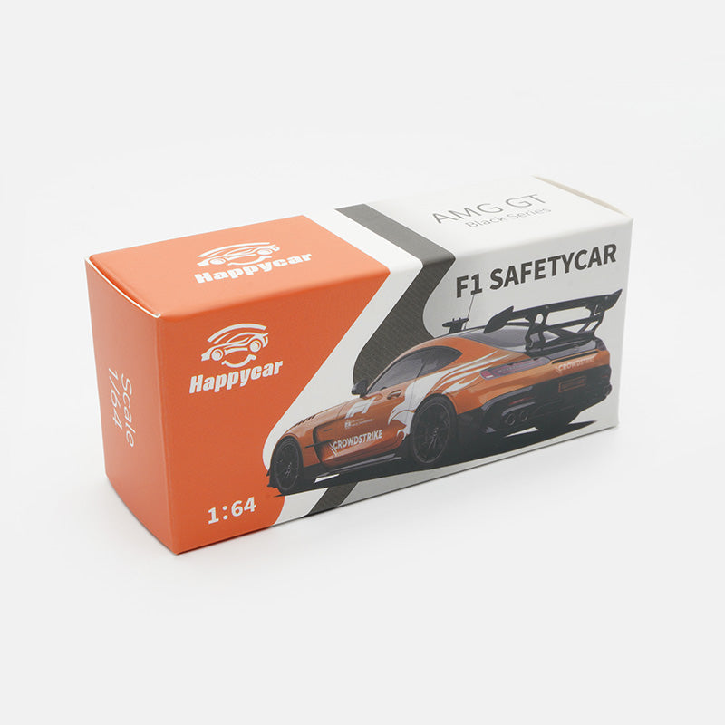 [Preorder] HappyCar 1:64 Mercedes AMG F1 SAFETYCAR Orange ME-02