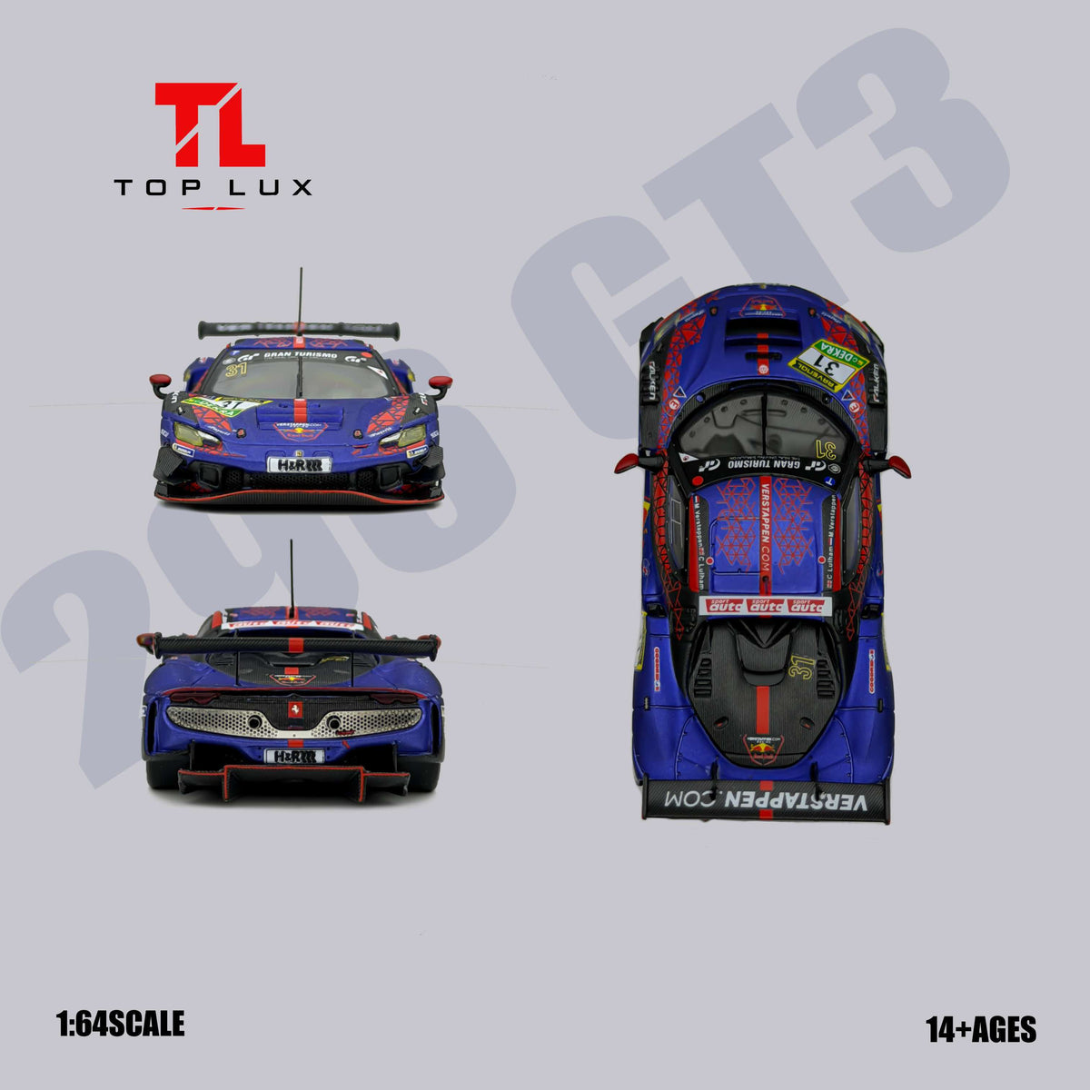 [Preorder] TOP LUX 1:64 296GT3 Red Bull #31 TOP64-007