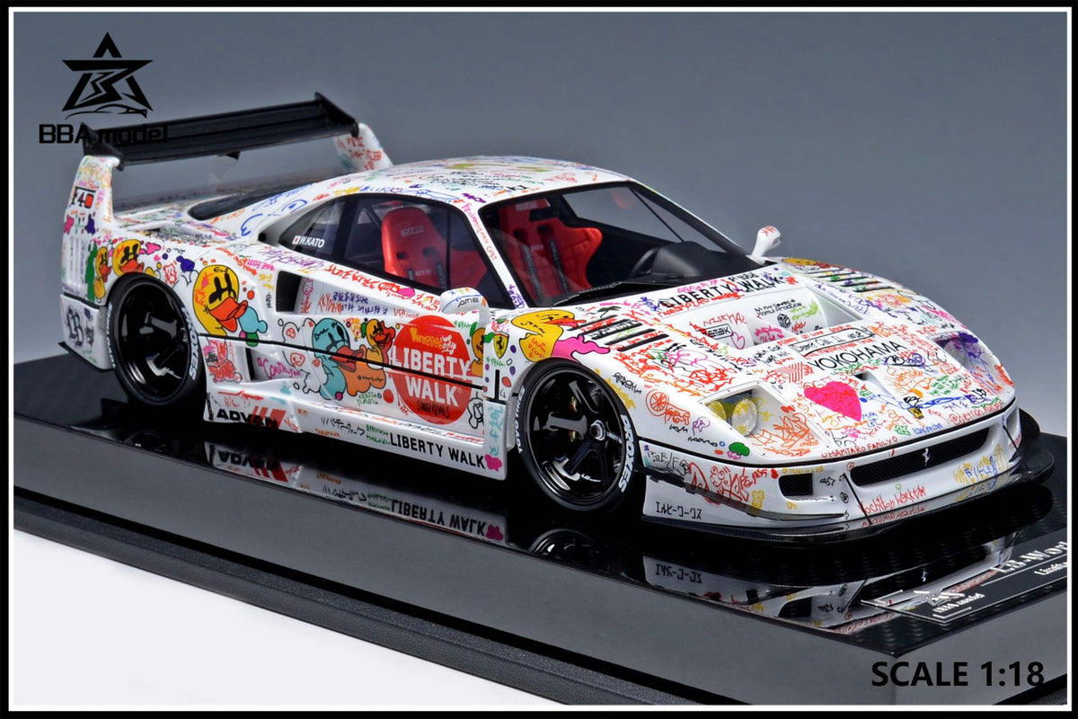 [Preorder] BBA model 1:18 Ferrari F40 LBWK Widebody Hand-Drawn Graffiti Livery