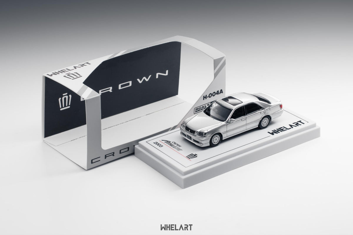 WHELART 1:64 Toyota Crown Athlete 2003 Sliver H-004A