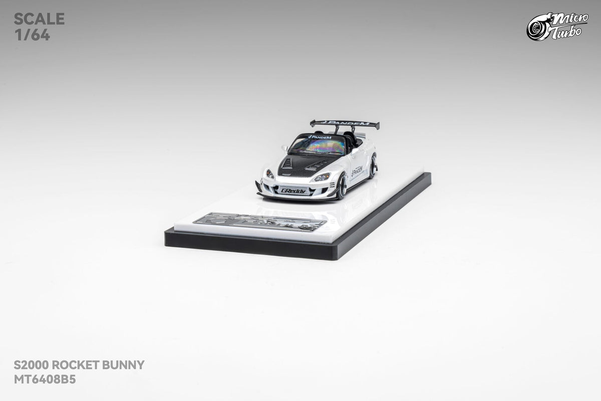 [Preorder] Microturbo 1:64 Custom S2000 RB - Metallic White MT6408B5