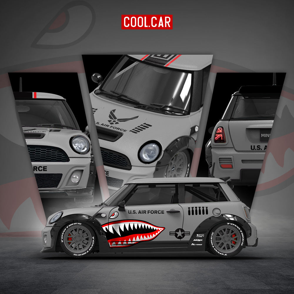 [Preorder] Cool Car 1:64 MINI COOPER Shark Livery (2 Versions) CC643647/ CC643647-2