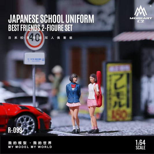 [Preorder] MoreArt 1:64 JAPANESE SCHOOL UNIFORMBEST FRIENDS 2-FIGURE SET MO223099