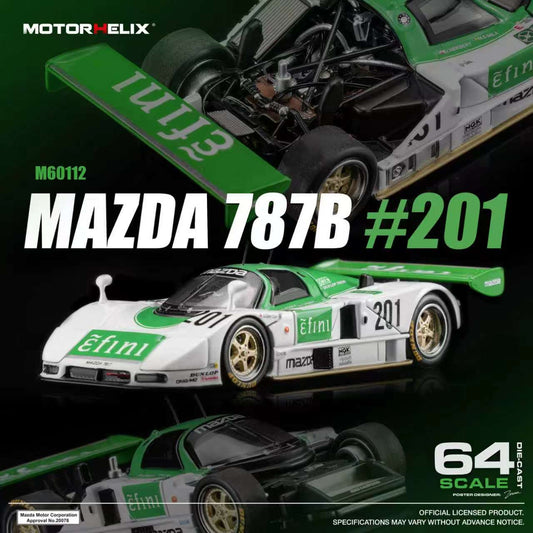 [Preorder] MOTORHELIX 1:64 Mazda 787B #201 M60112
