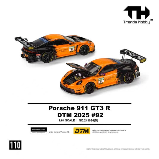 [Preorder] Trends Hobby 1:64 Porsche 911 GT3 R DTM 2025 #92 241084(D)