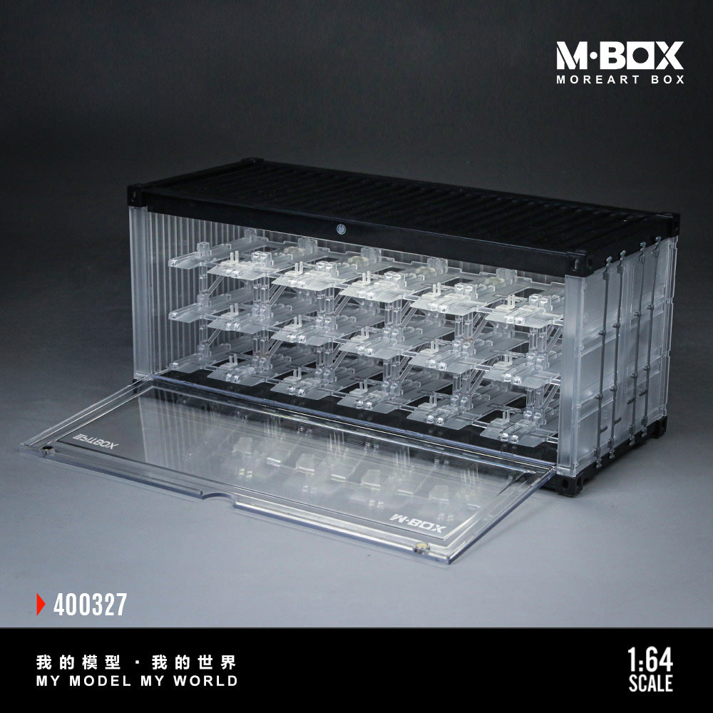 [Preorder] MBOX x PITBOX 1:64 TRANSPARENT THREE-DIMENSIONALPARKING RACK SCENE MB400327