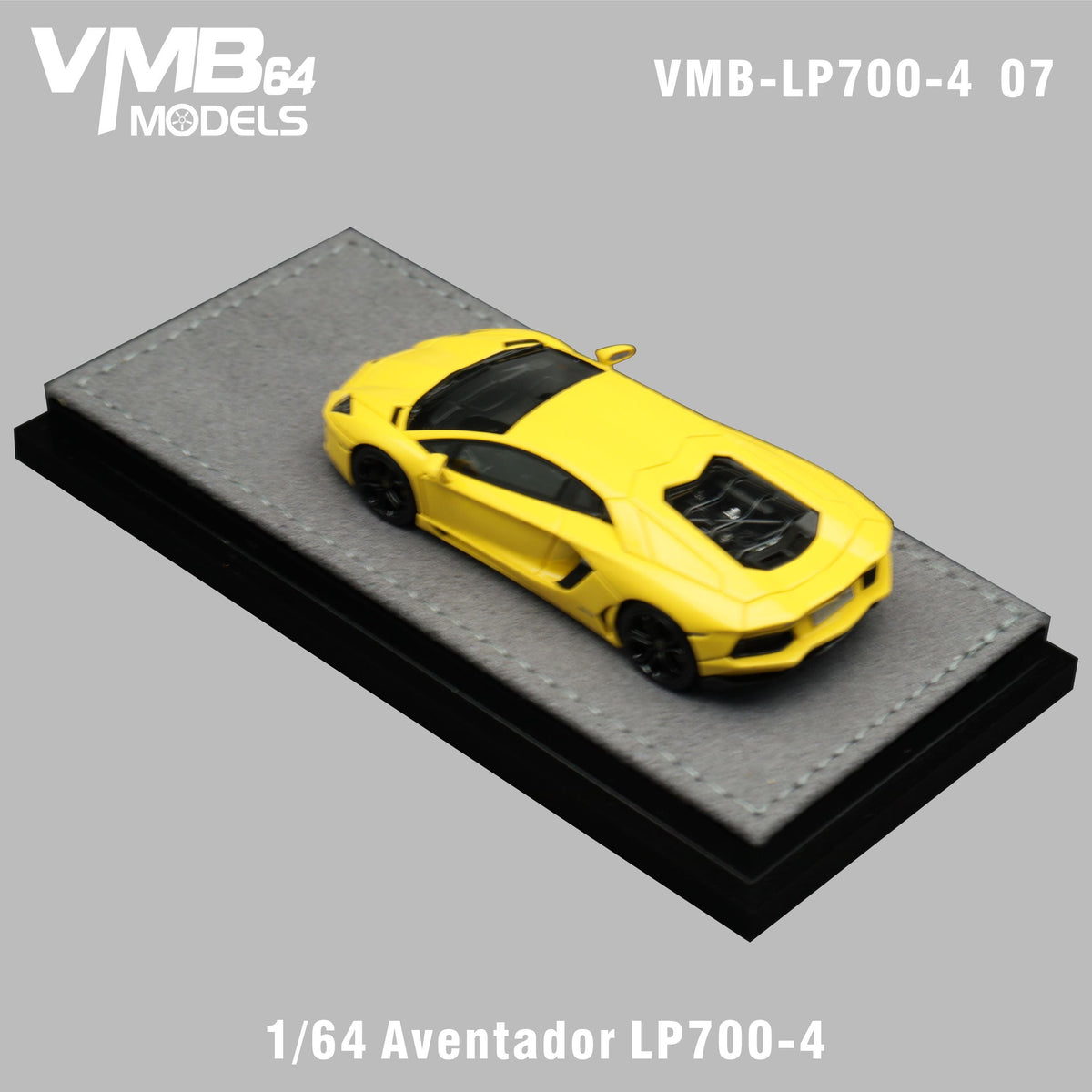 [Preorder] VMB 1:64 Lamborghini Aventador LP700-4 Yellow VMB-LP700-4 07