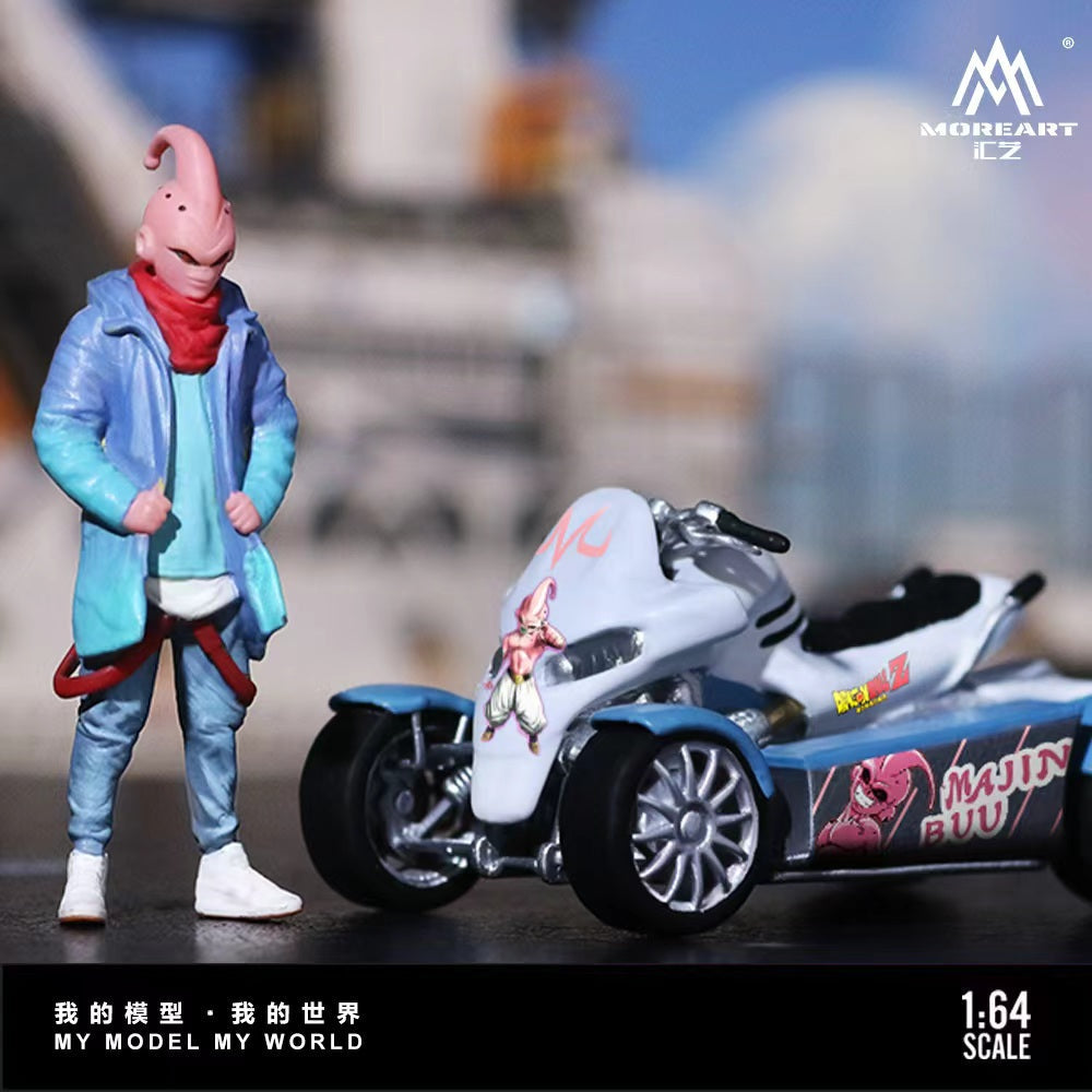 [Preorder] MoreArt 1:64 MAJIN BUUDECAL QUAD BIKE FIGURE SET MO222249