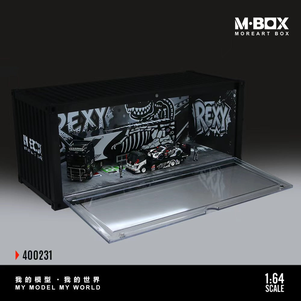 [Preorder] MBOX 1:64 Dinosaur Painted Container Scene MB400229/ MB400230/ MB400231