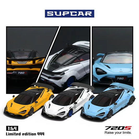 SUPCAR 1:64 McLaren 720S (3 Colours)