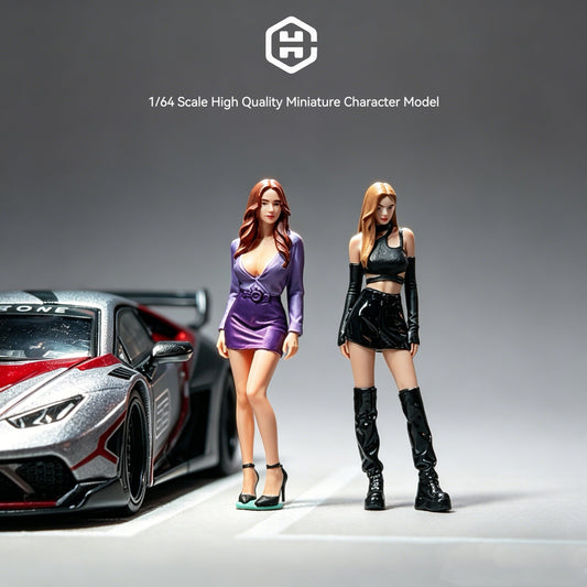 [Preorder] EHC Model 1:64 Hong Kong style Car Girl Duo EHC2026062502