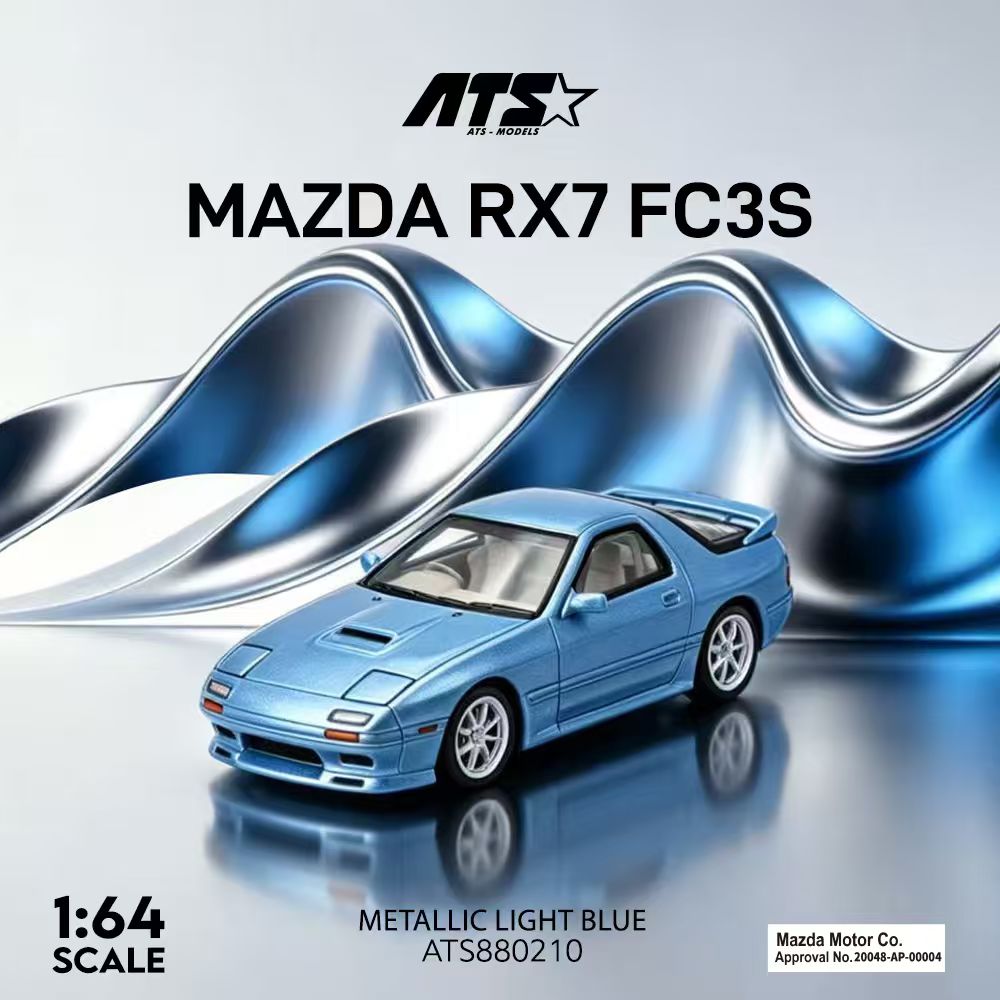[Preorder] ATS Model 1:64 Mazda RX-7 FC3S (2 Colours) ATS880208/ATS880210