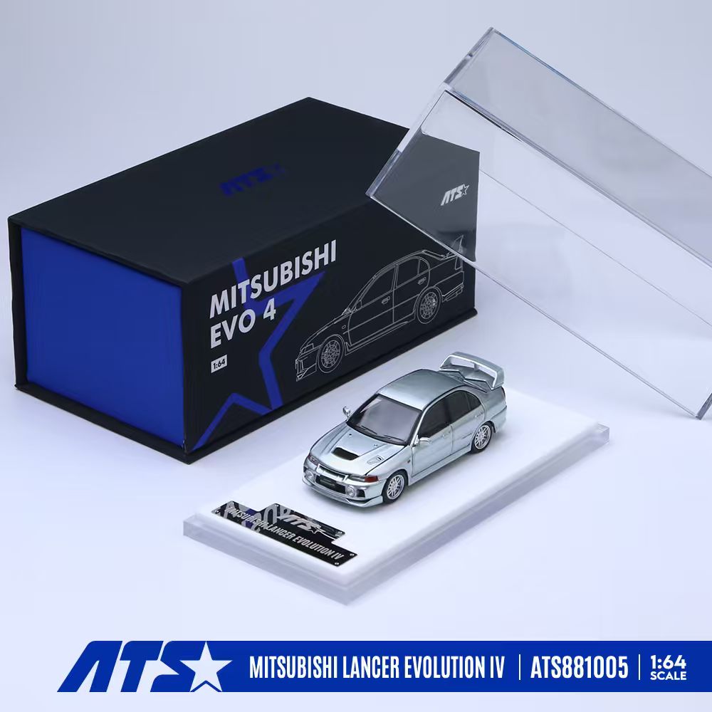 [Preorder] ATS Model 1:64 Mitsubishi Lancer Evolution IV (2 Colours) ATS881005/ATS881006