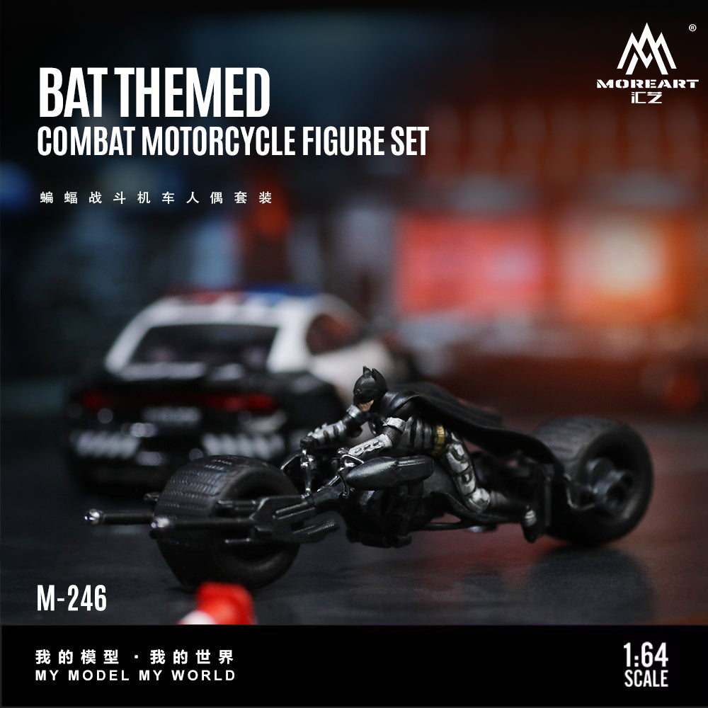 [Preorder] MoreArt 1:64 BAT THEMED COMBAT MOTORCYCLE MO222246