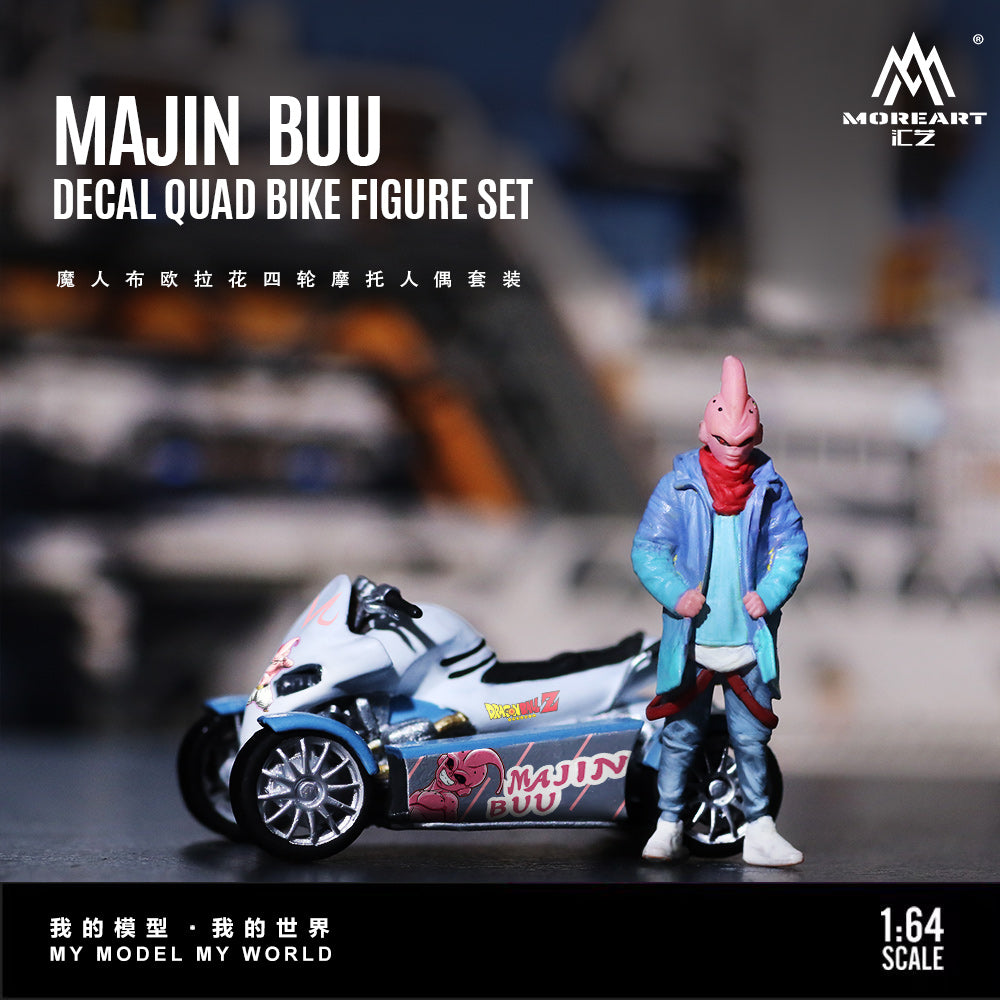 [Preorder] MoreArt 1:64 MAJIN BUUDECAL QUAD BIKE FIGURE SET MO222249