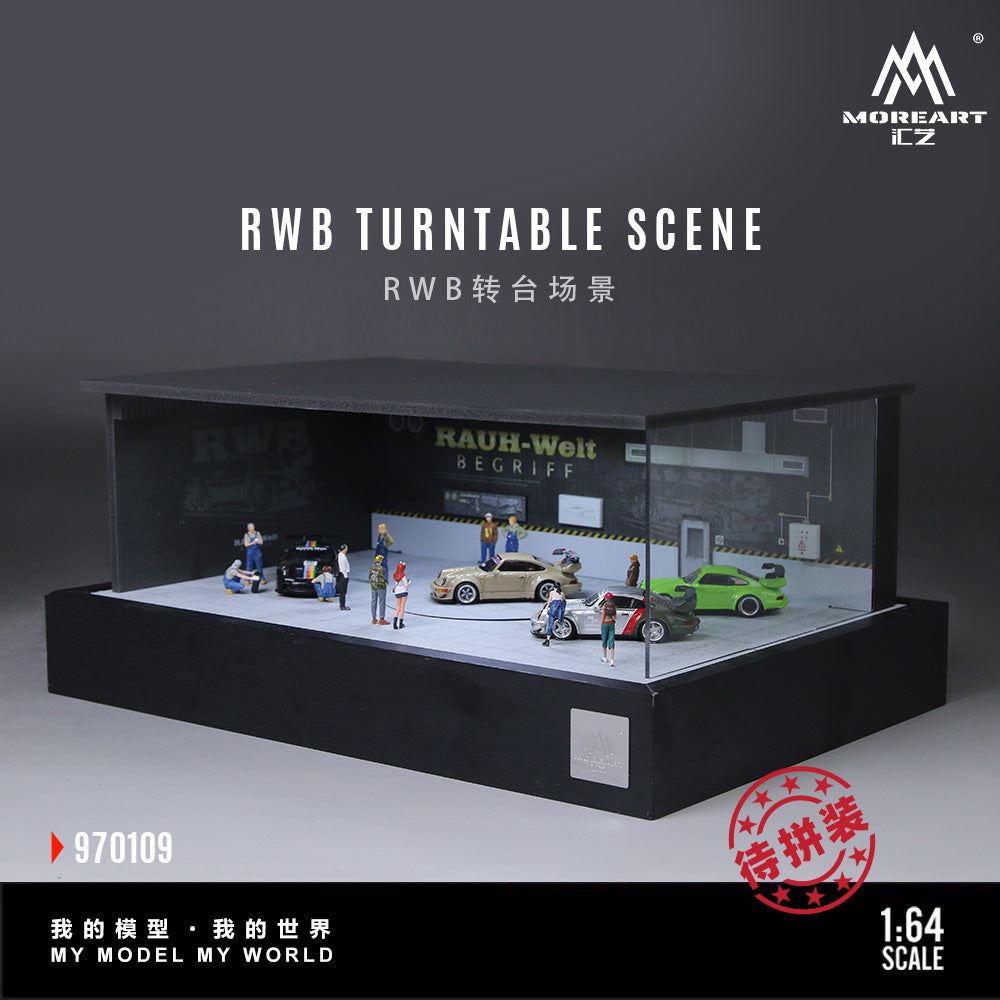 [Preorder] MoreArt 1:64 RWB TURNTABLE SCENE MO970109