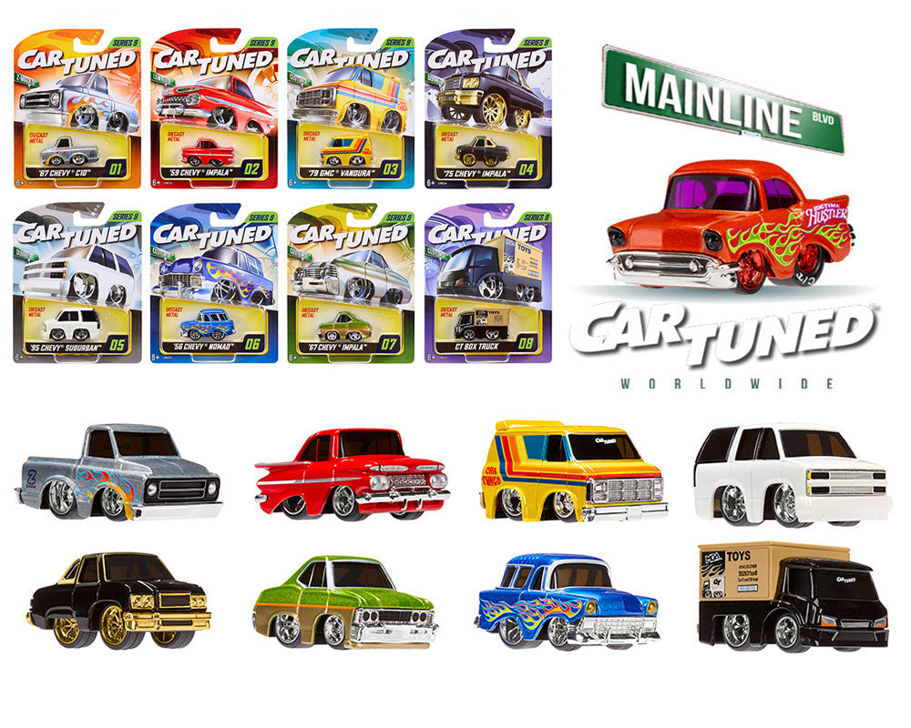 CarTuned 1:64 Series 9 Mainline Assortment of 8 Styles 2026 592631-XX8