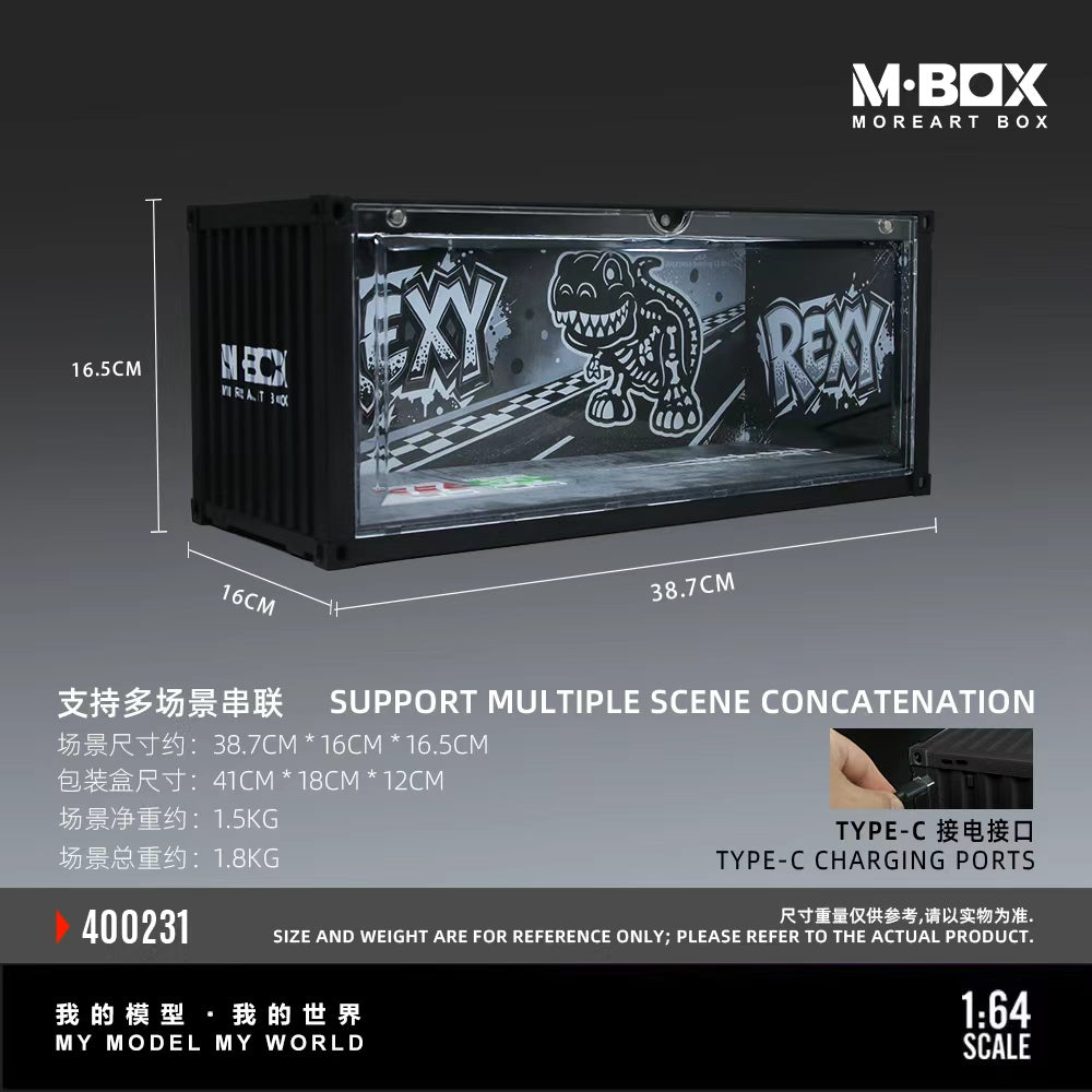[Preorder] MBOX 1:64 Dinosaur Painted Container Scene MB400229/ MB400230/ MB400231