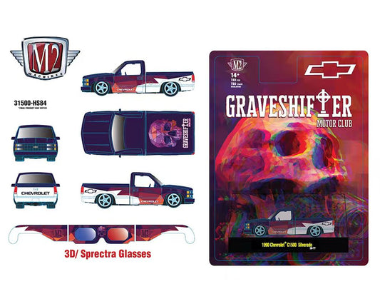 [Preorder] M2 Machines 1:64 1990 Chevrolet C1500 Siverado with 3D Sprectra Glasses 31500-HS84
