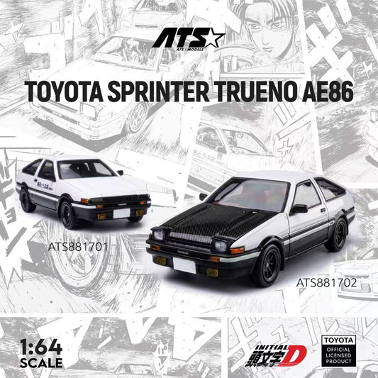 [Preorder] ATS Model 1:64 Toyota AE86 Initial D (2 Verison) ATS881701/ATS881702