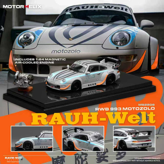 [Preorder] Motorhelix 1:64 Porsche RWB 993 Motozolo M62209