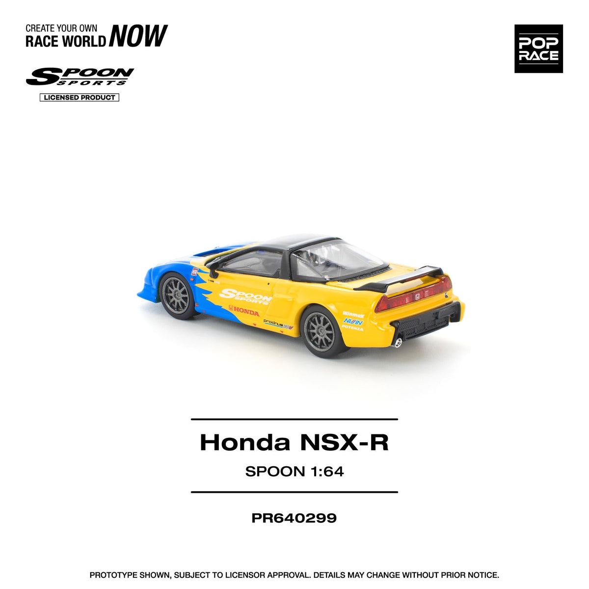 [Preorder] POPRACE 1:64 Honda NSX-R SPOON PR640299