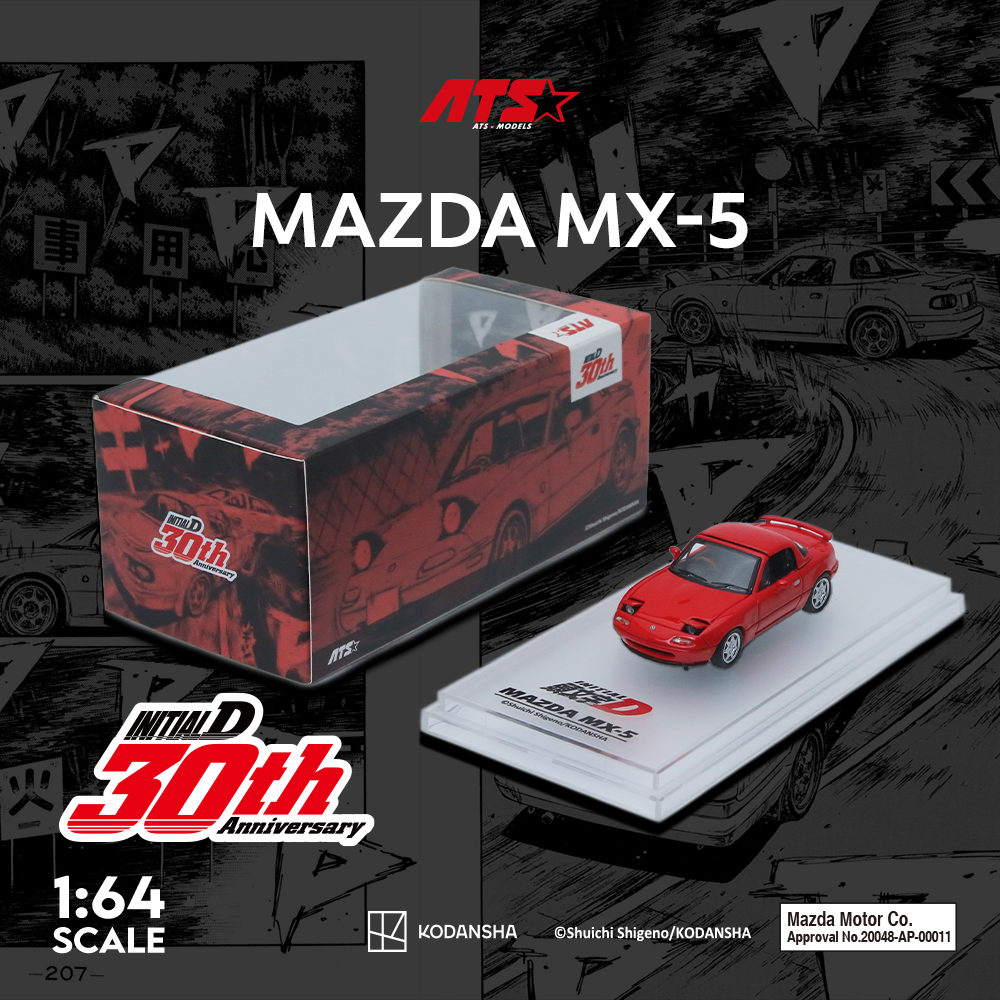 [Preorder] ATS Model 1:64 Mazda MX-5 Initial D Red ATS880107