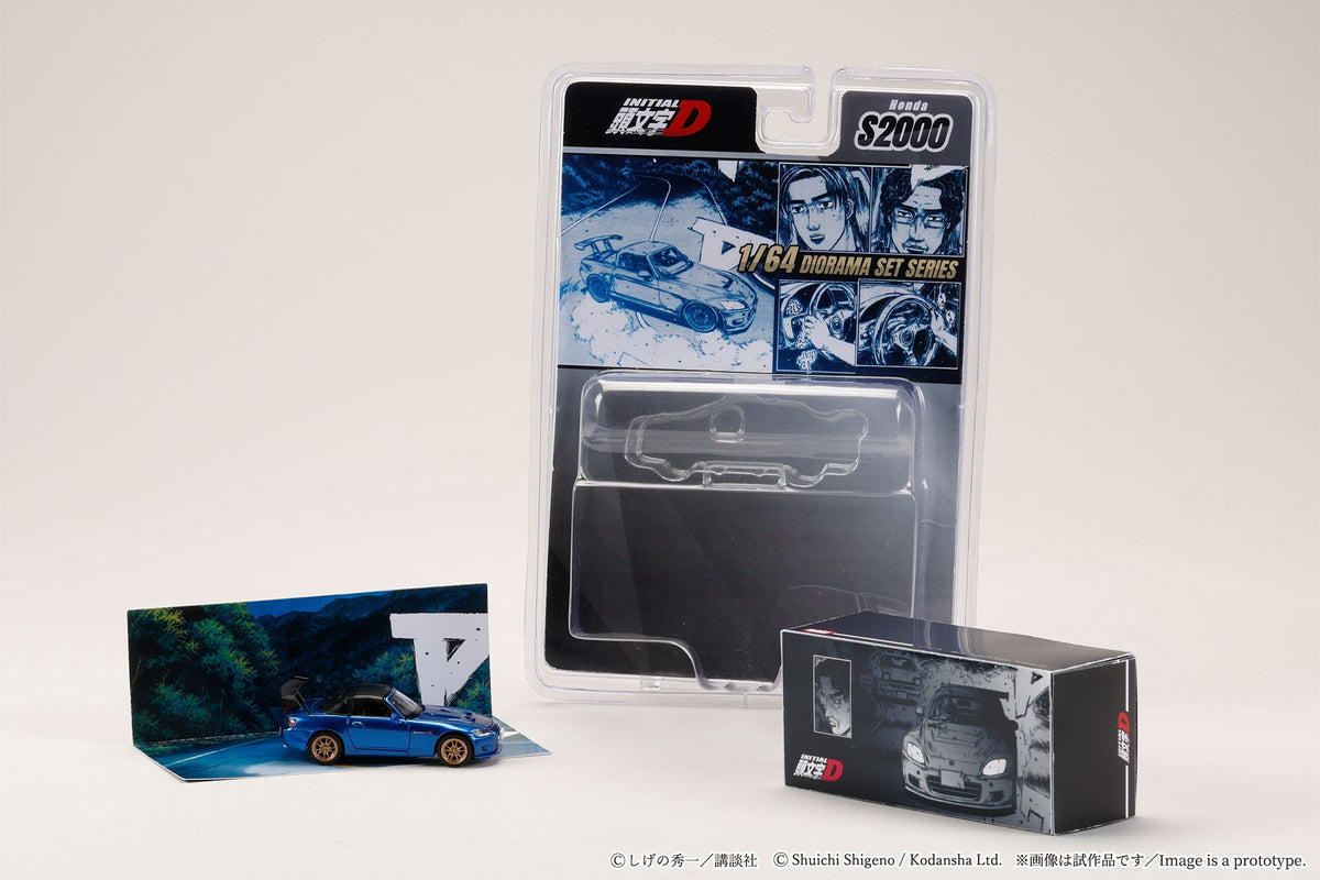 [Preorder] Hobby Japan 1:64 Honda S2000 Initial D Toshiya Joshima  VS Takumi Fujiwara Blue HJDMD012