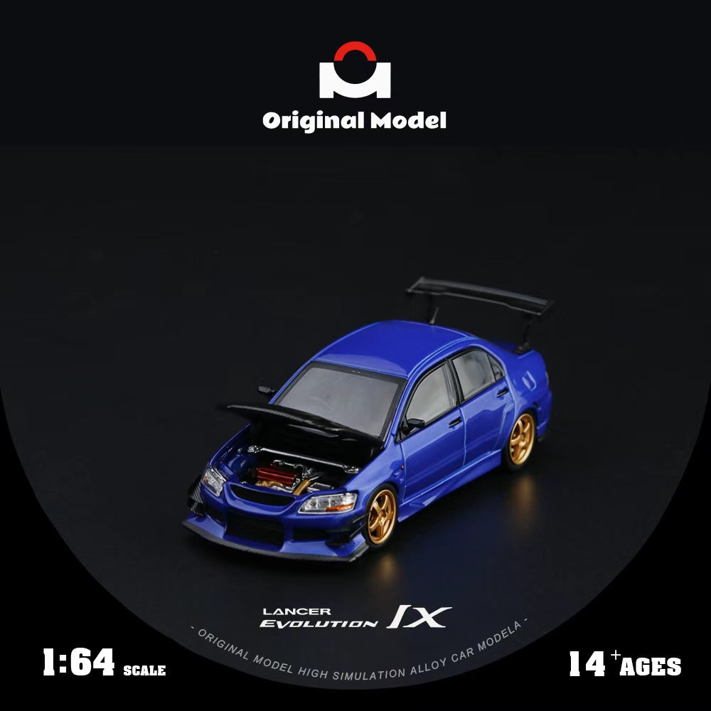 [Preorder] Original Model 1:64 Mitsubishi EVO 9th Feneration Dark Blue OM800217
