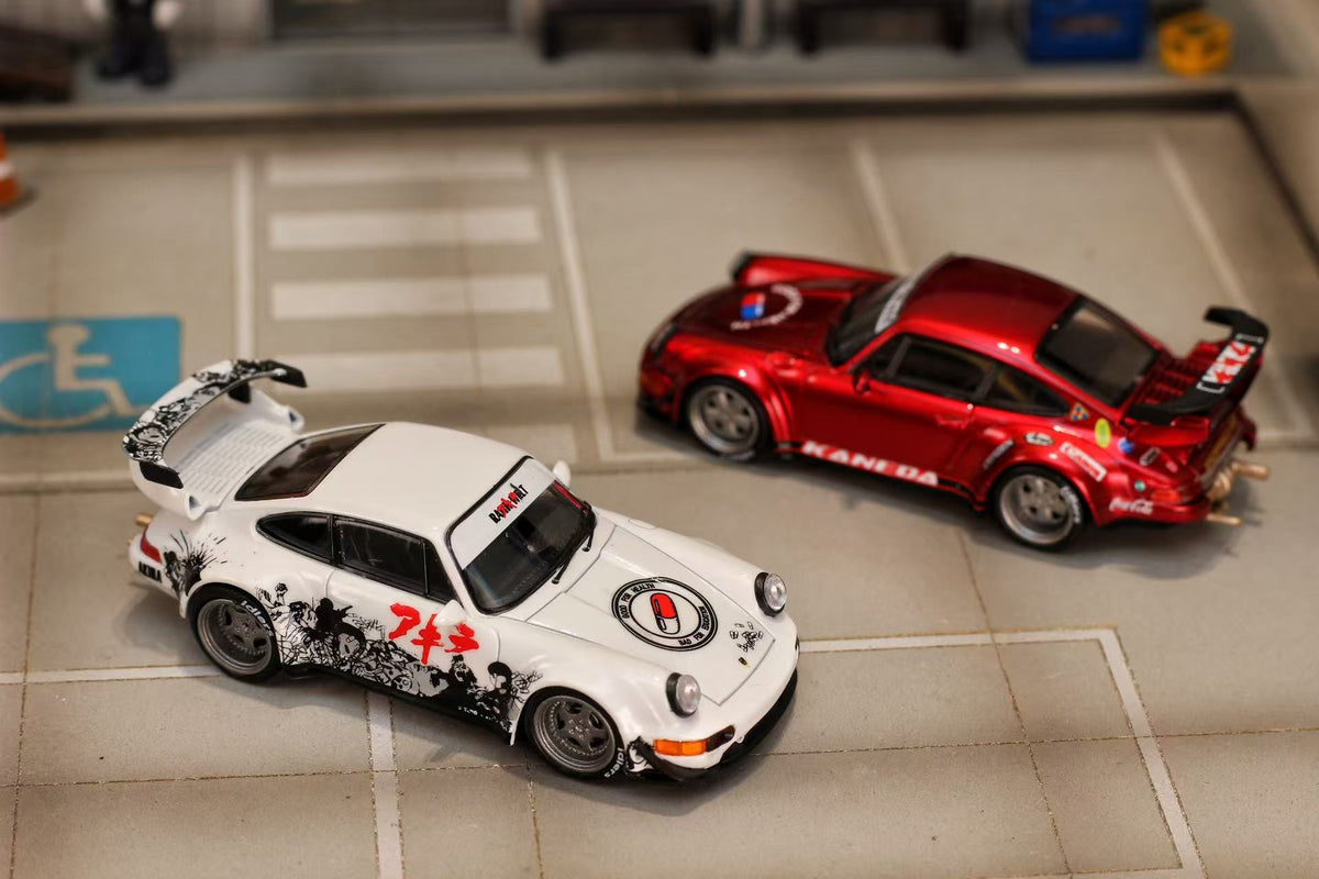[Preorder] Street Weapon 1:64 Porsche RWB 964 AKIRA Livery (2 Colours)