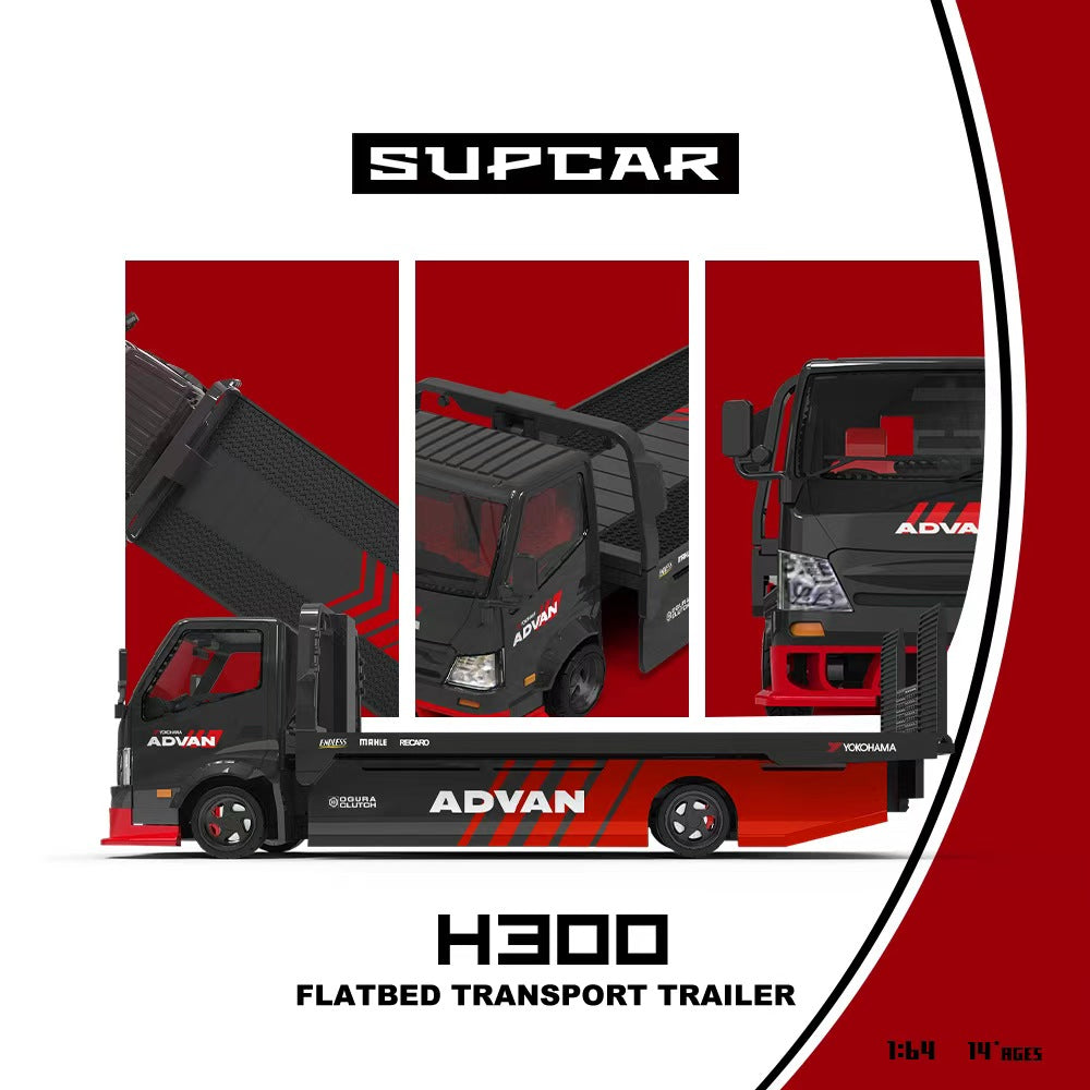 [Preorder] SUPCAR 1:64 ADVAN H300 Red & Black Livery SC647241