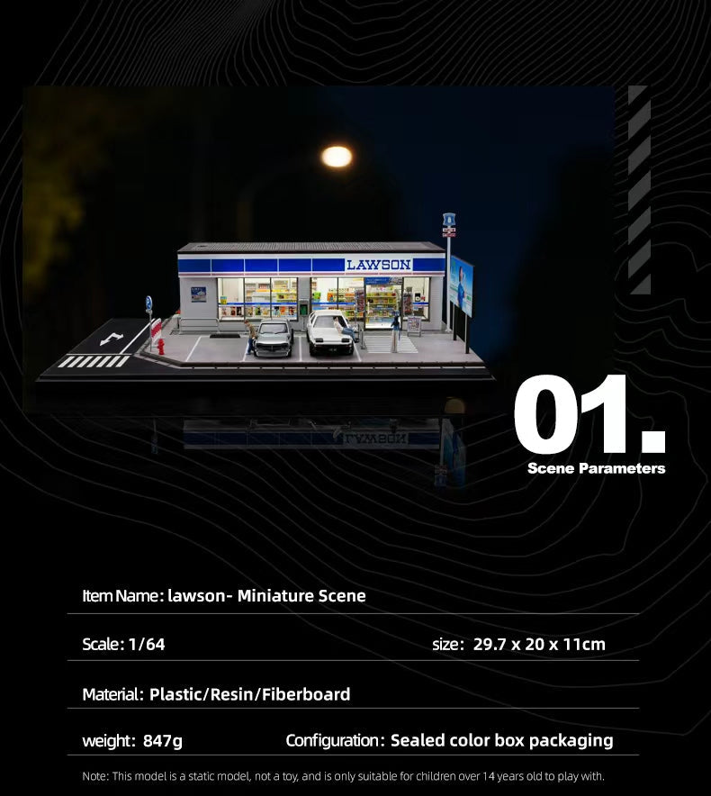 SHOU CANG JIA 1:64 Lawson Convenience Store (Large) SCENE SCJ-82045-A