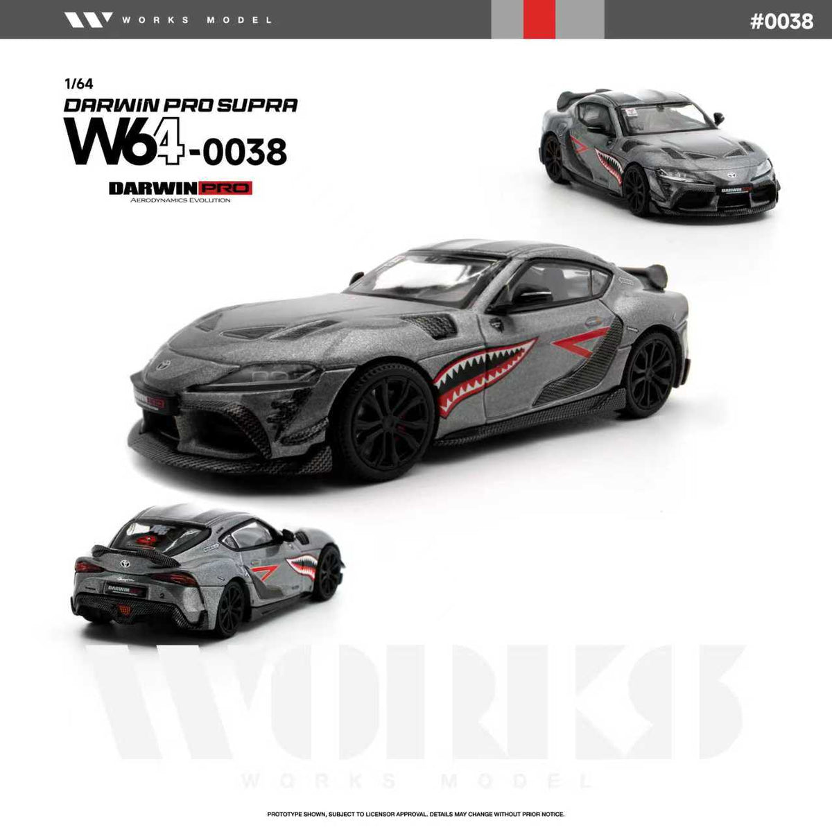 [Preorder] Works Model 1:64 Toyota GR Supra A90 MK5 DarwinPRO W640038
