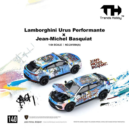 [Preorder] Trends Hobby 1:64 Lamborghini Urus Performante x Jean-Michel Basquiat White 241094(A)