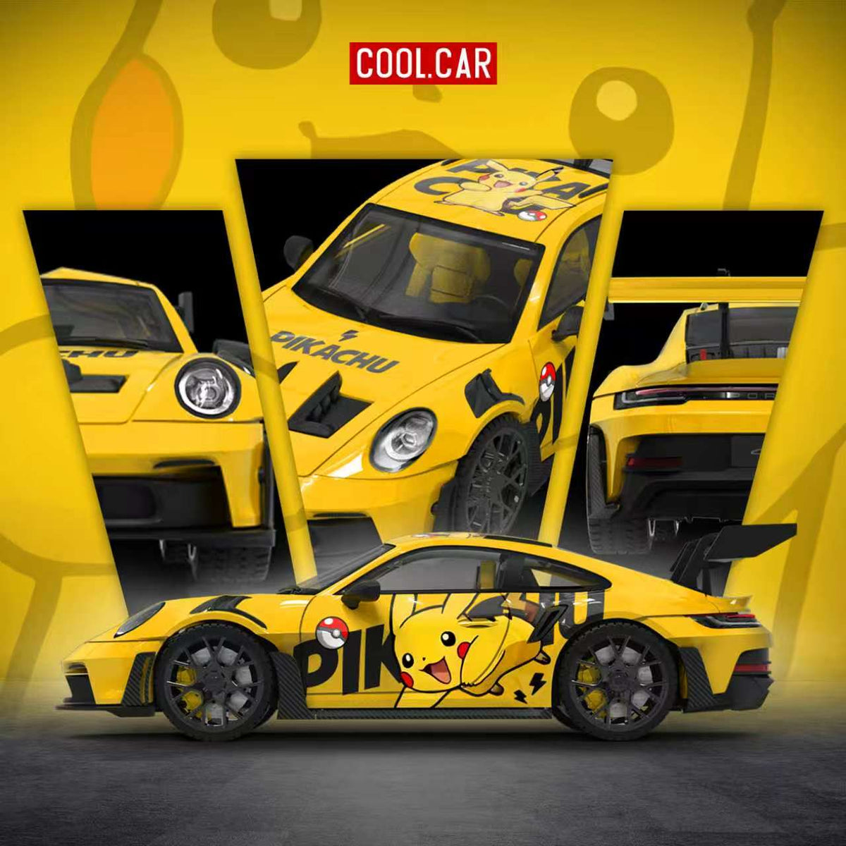 [Preorder] Cool Car 1:64 992 GT3 RS Pikachu Livery CC644651