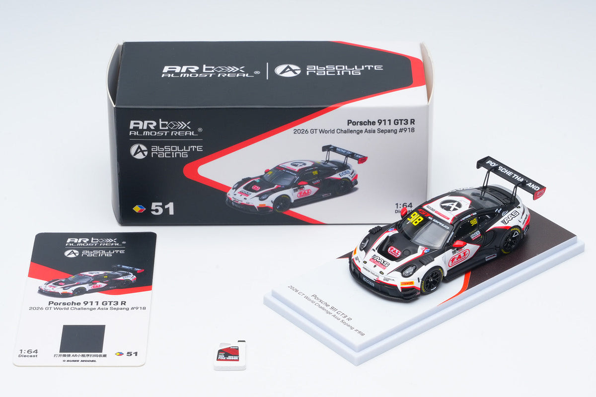 [Preorder] AR Box 1:64 Porsche 911 GT3 R - 2026 GT World Challenge Asia Sepang #918 640004111