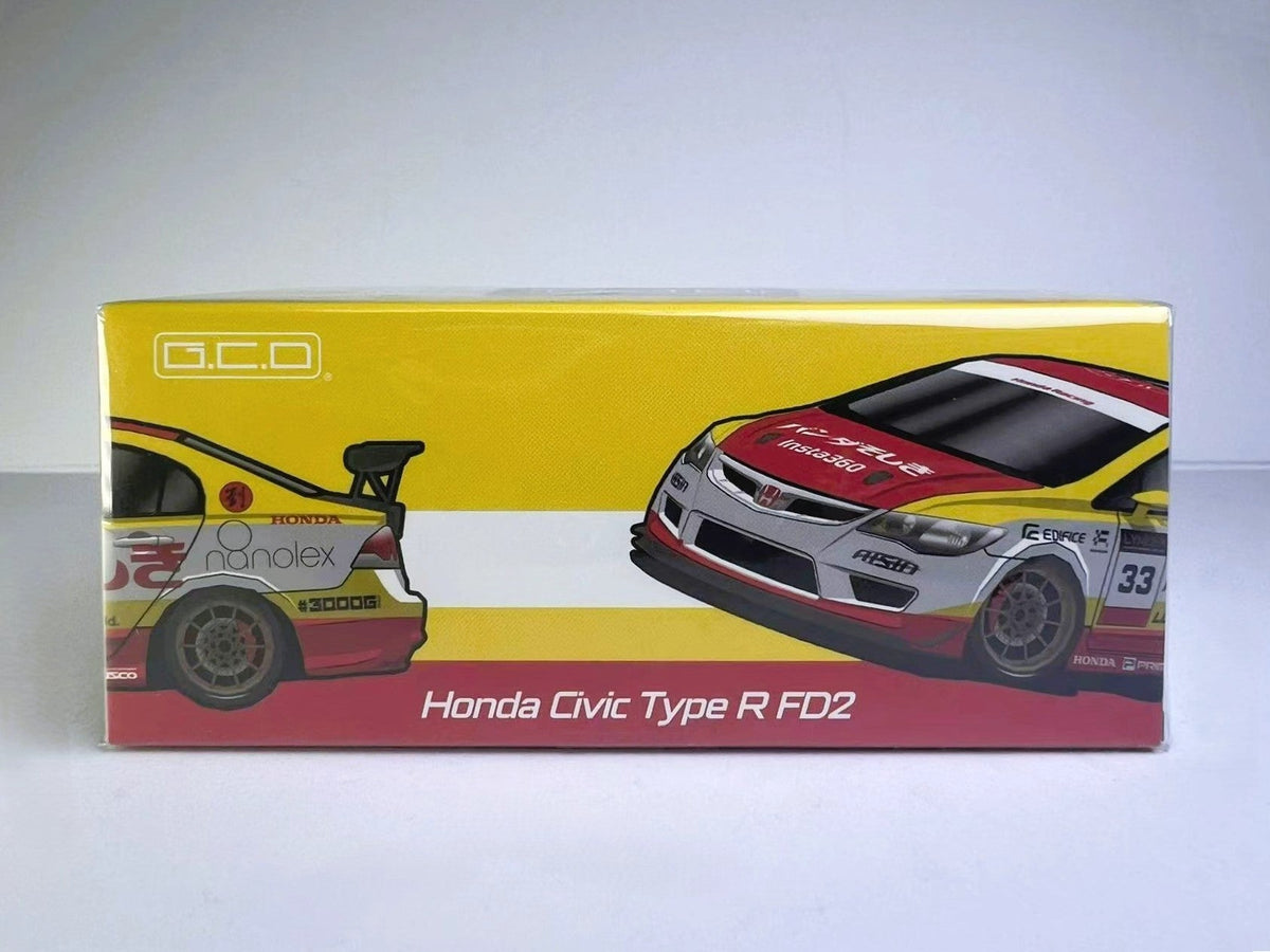 GCD 1:64 2025 THE DIECAST EXPO Honda Civic Type-R FD2 2007 Freaky Panda LL-021-324