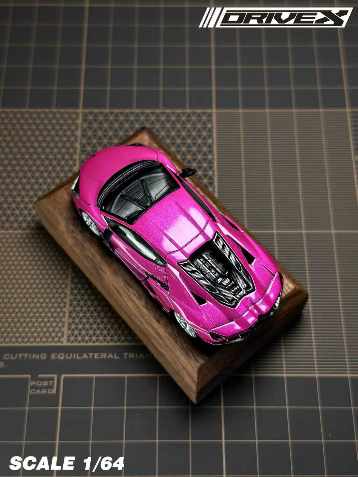 Drive X 1:64 Lamborghini Revuelto Hanging Card Board (7 Colours)