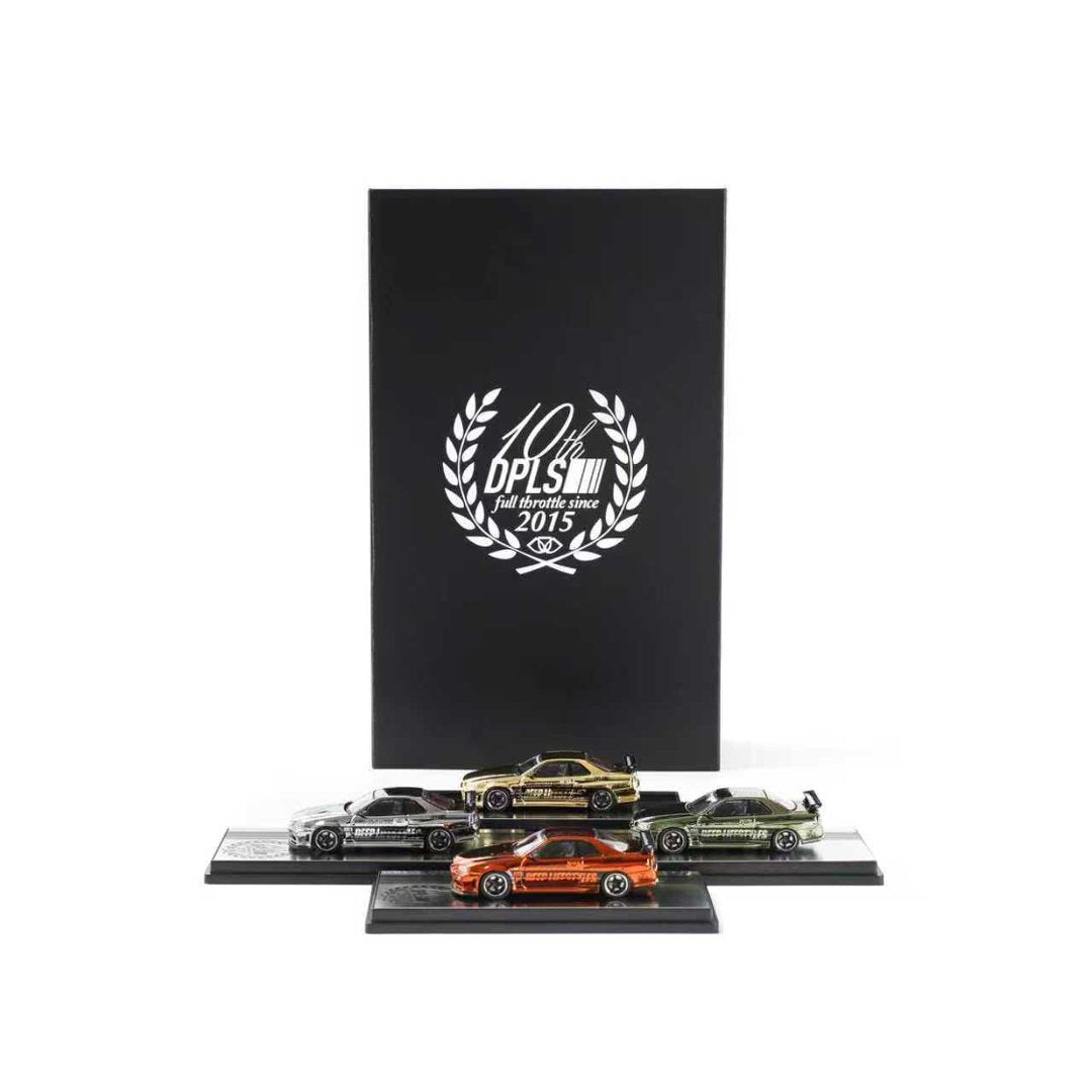 Inno64 x DPLS 1:64 10th Anniversary Diecast Set R34 (SET OF 4)